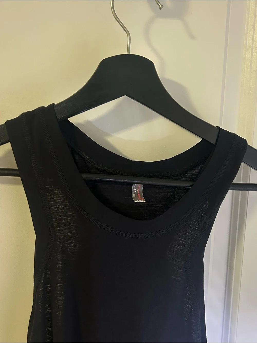 Free People Movement Silver Lining Black Women’s Tempo Tank Top Sz M NWT